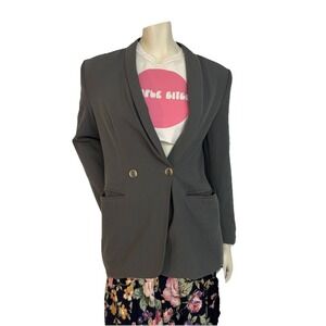 Vintage Braemar Jeremy Scott Blazer Olive Sz Small Officecore Quietluxury Retro